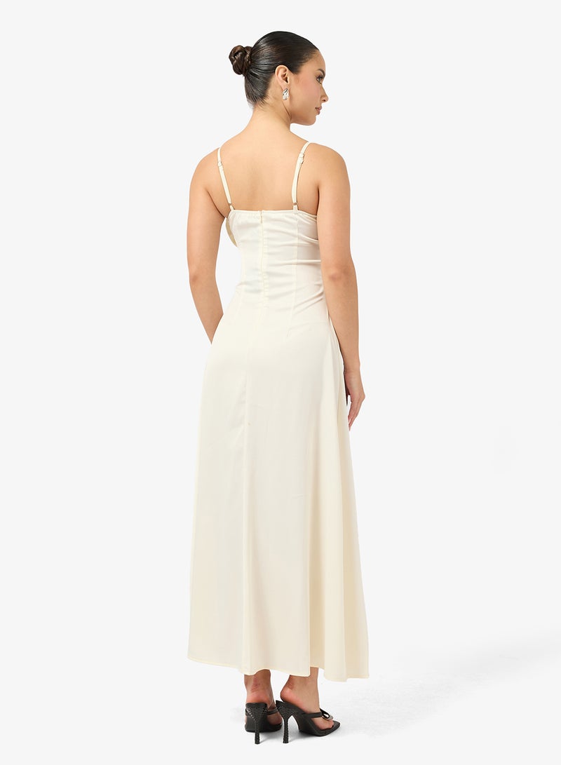 Ginger Strappy Ruffle Waterfall Slip Dress - Image 2
